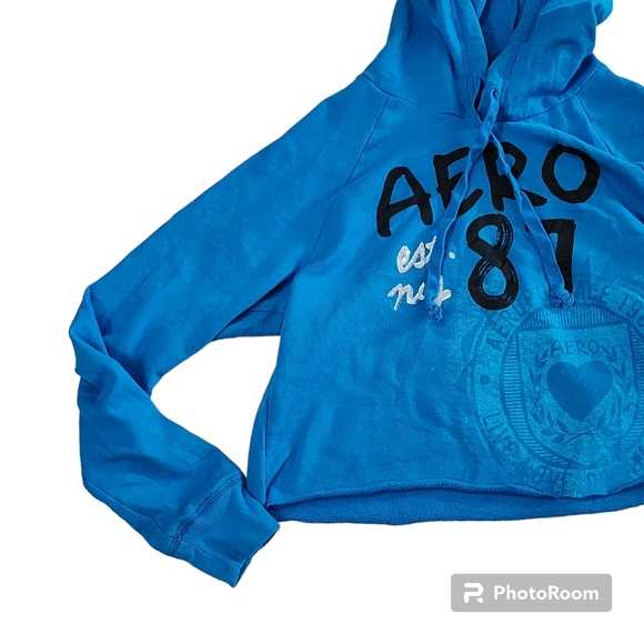 Aeropostale hoodie size medium blue - Picture 4 of 6